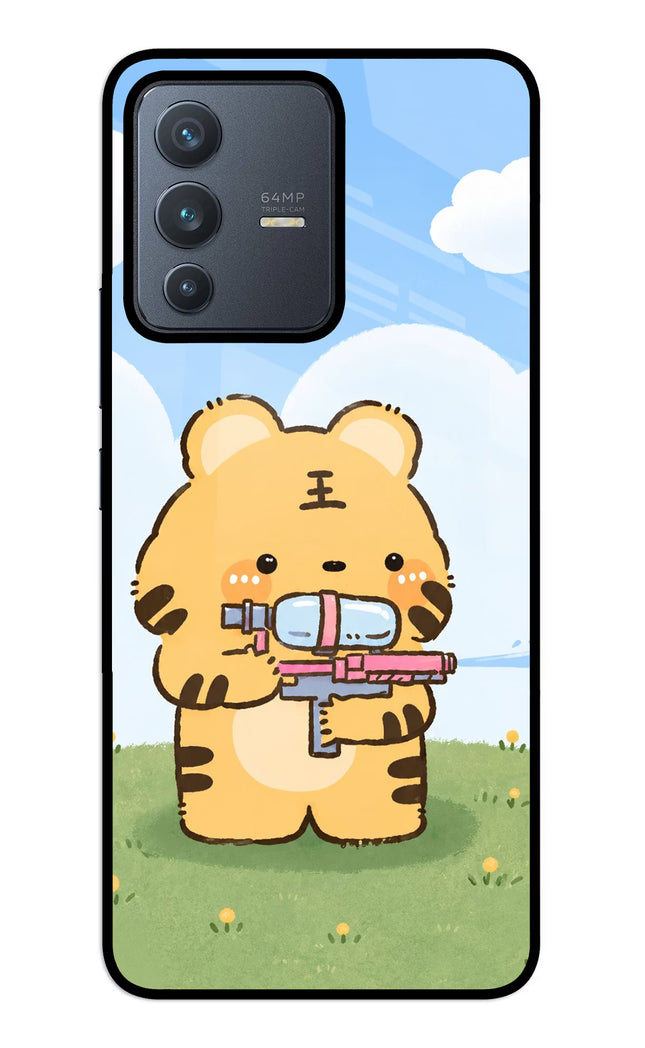 Tiger Treat Vivo V23 5G Glass Case
