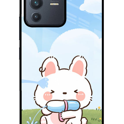 Bunny Treat Vivo V23 5G Glass Case