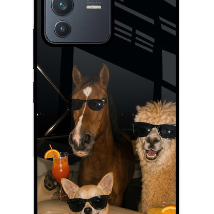 Party Squad Vivo V23 5G Glass Case