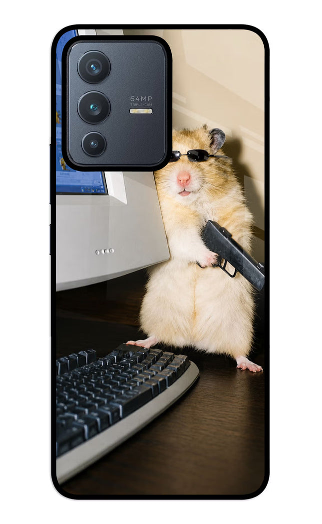 Hacker Hamster Vivo V23 5G Glass Case