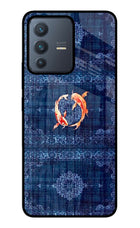 Koi Blue Vivo V23 5G Glass Case