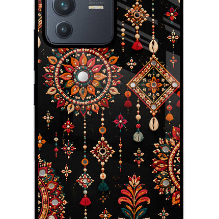Boho Noir Vivo V23 5G Glass Case