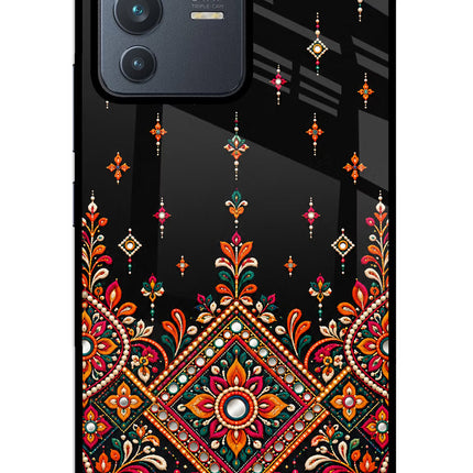 Noir Mehfil Vivo V23 5G Glass Case