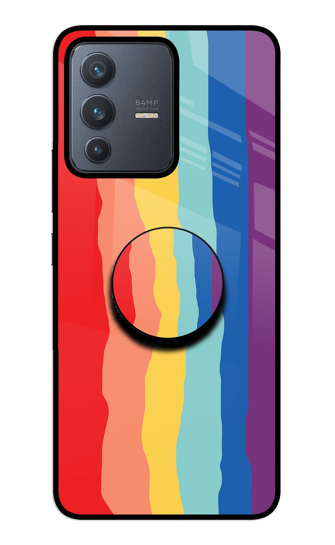 Rainbow Vivo V23 5G Glass Case