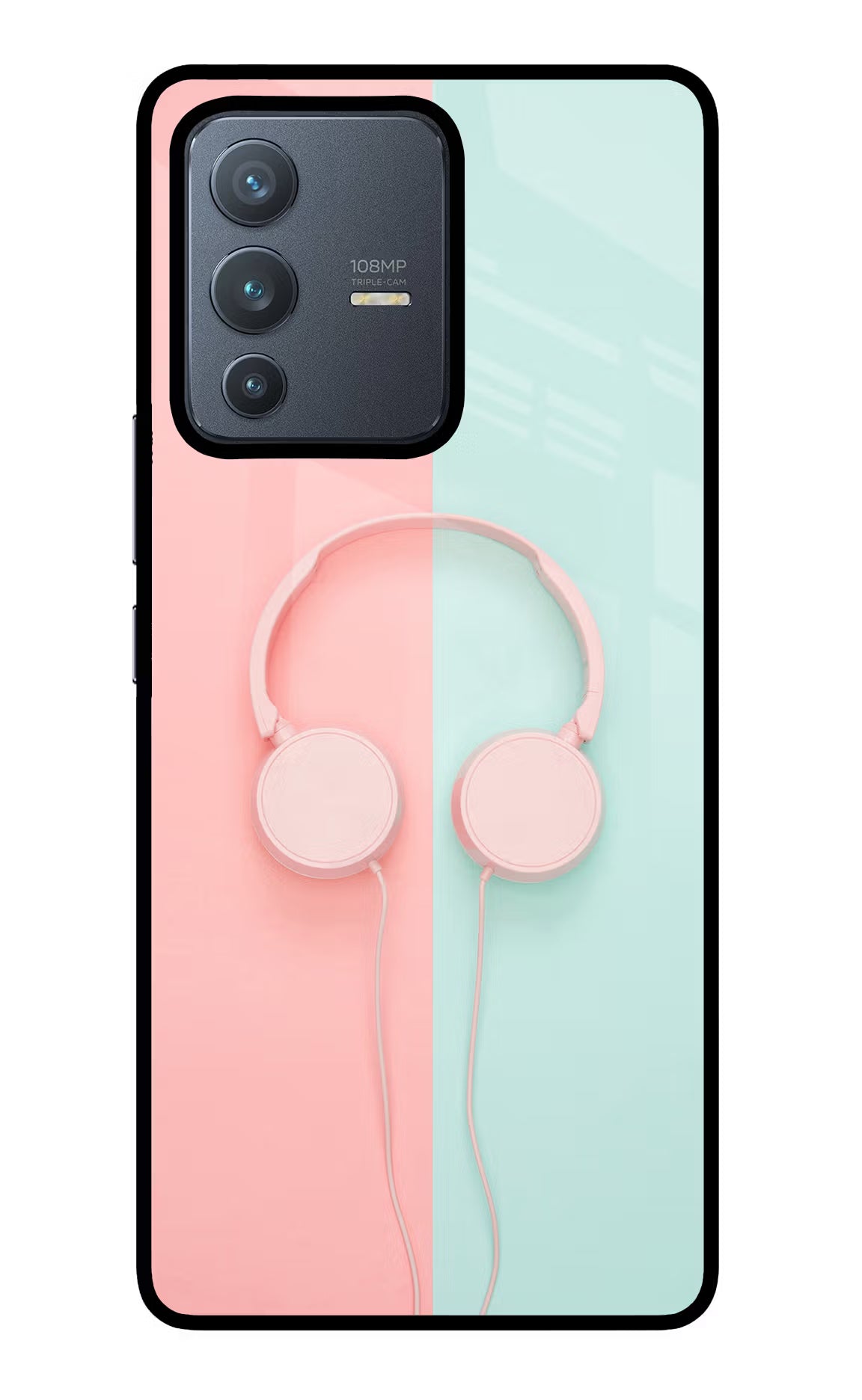 Music Lover Vivo V23 Pro 5G Glass Case Back Cover by Casekaro