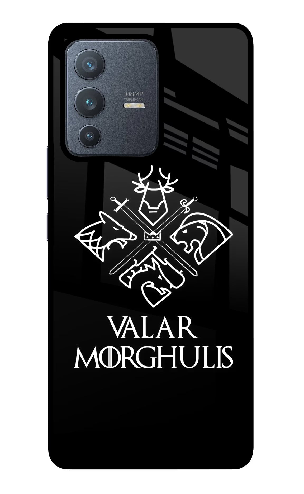 Valar Morghulis | Game Of Thrones Vivo V23 Pro 5G Glass Case Back Cover by Casekaro