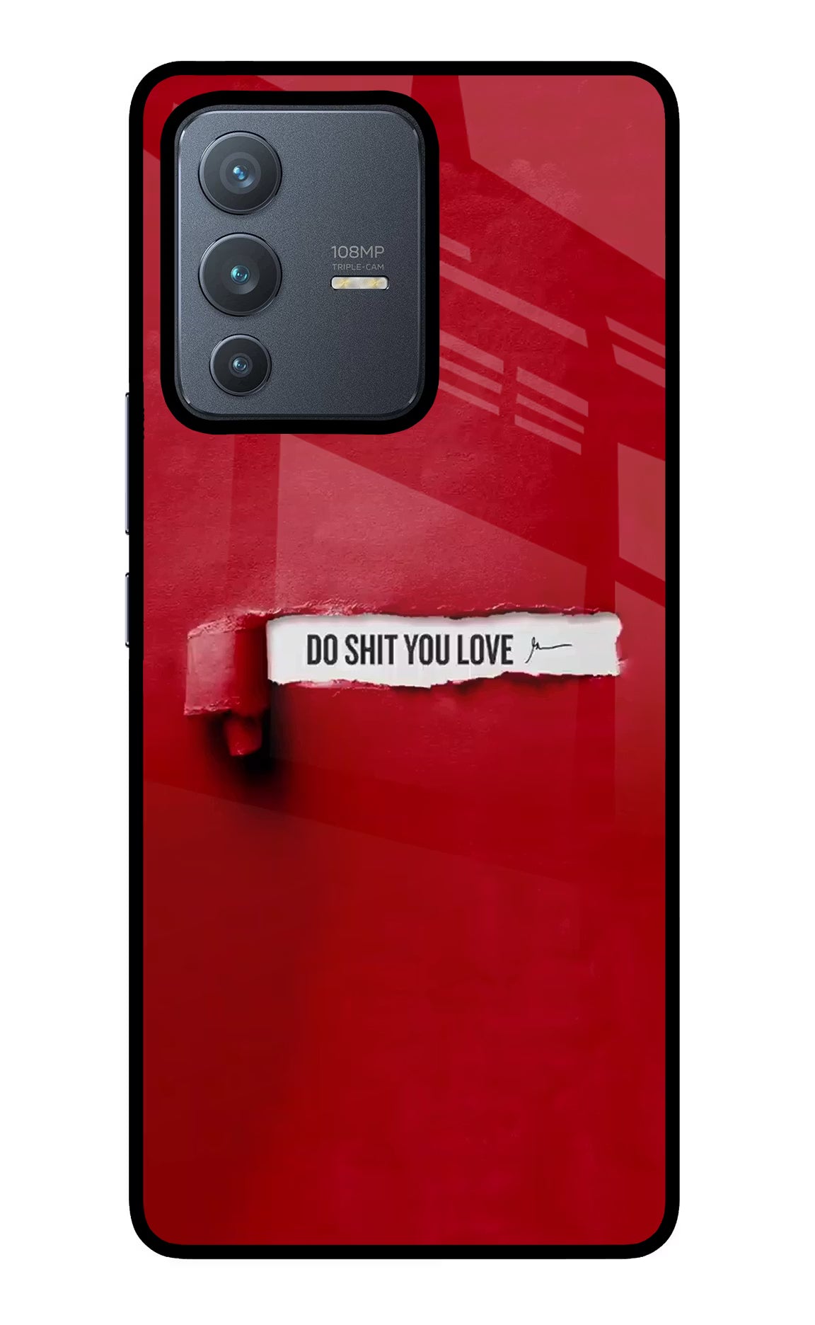 Do Shit You Love Vivo V23 Pro 5G Glass Case Back Cover by Casekaro