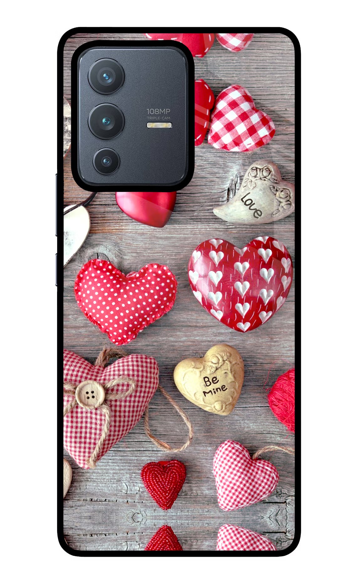 Love Wallpaper Vivo V23 Pro 5G Glass Case