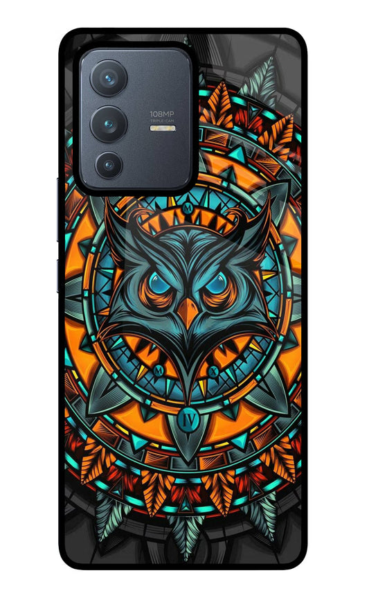 Angry Owl Art Vivo V23 Pro 5G Glass Case
