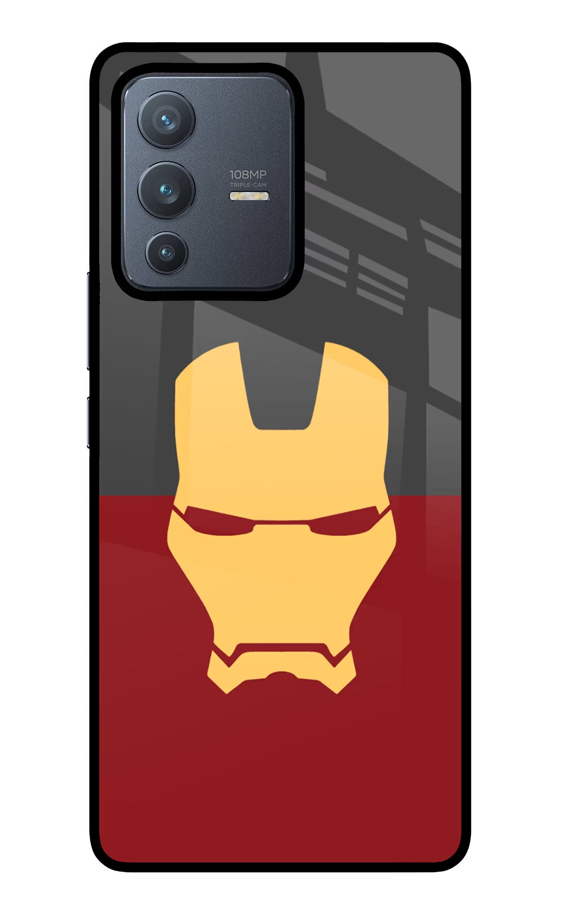 Ironman Vivo V23 Pro 5G Glass Case Back Cover by Casekaro
