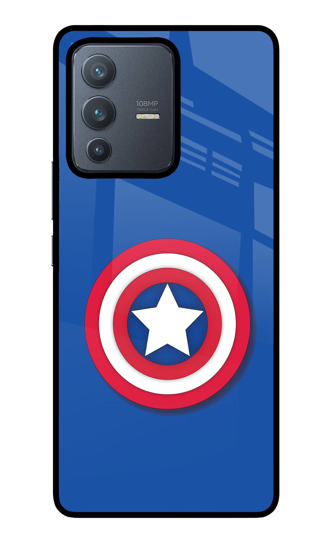 Shield Vivo V23 Pro 5G Glass Case Back Cover by Casekaro