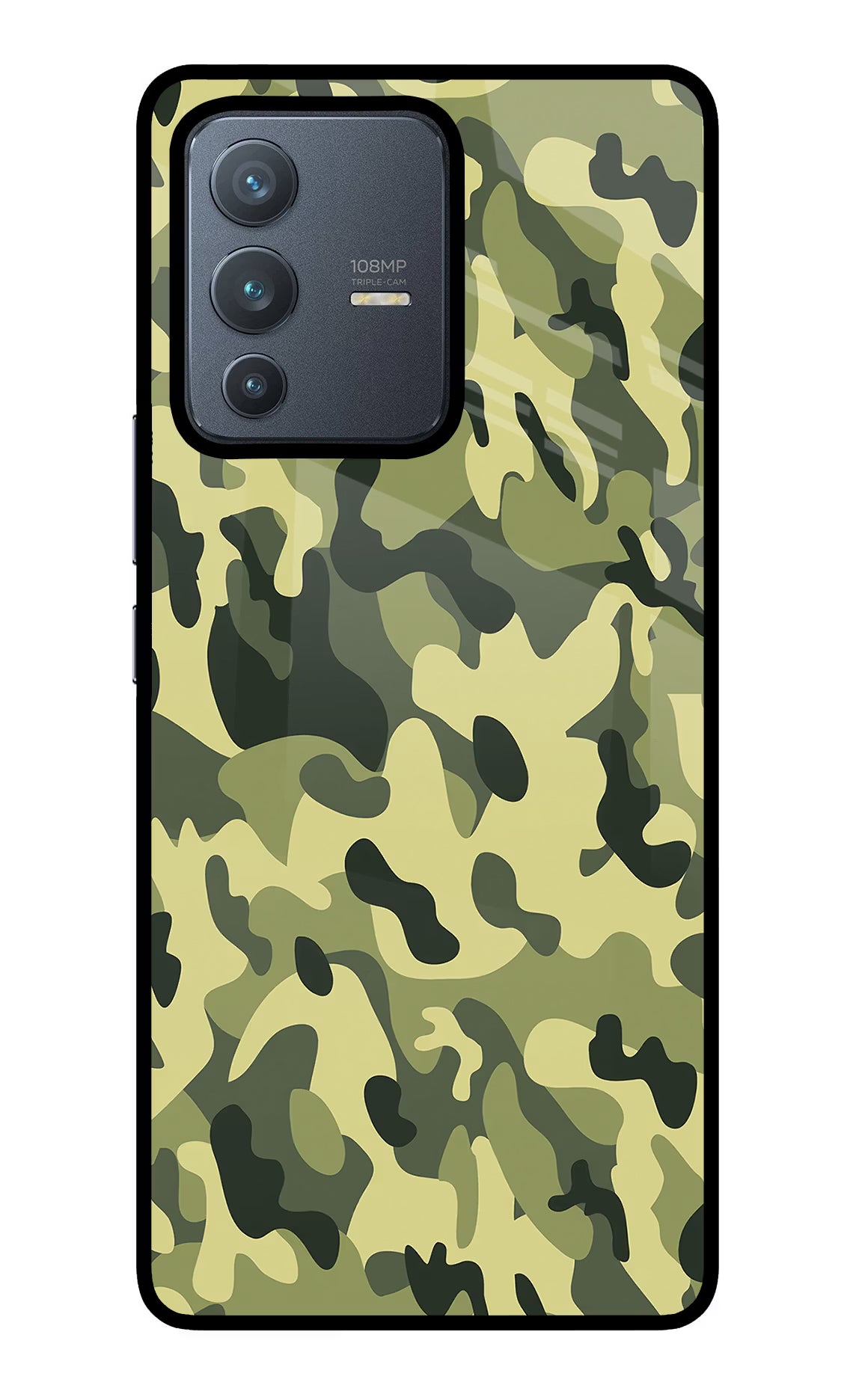 Camouflage Vivo V23 Pro 5G Glass Case