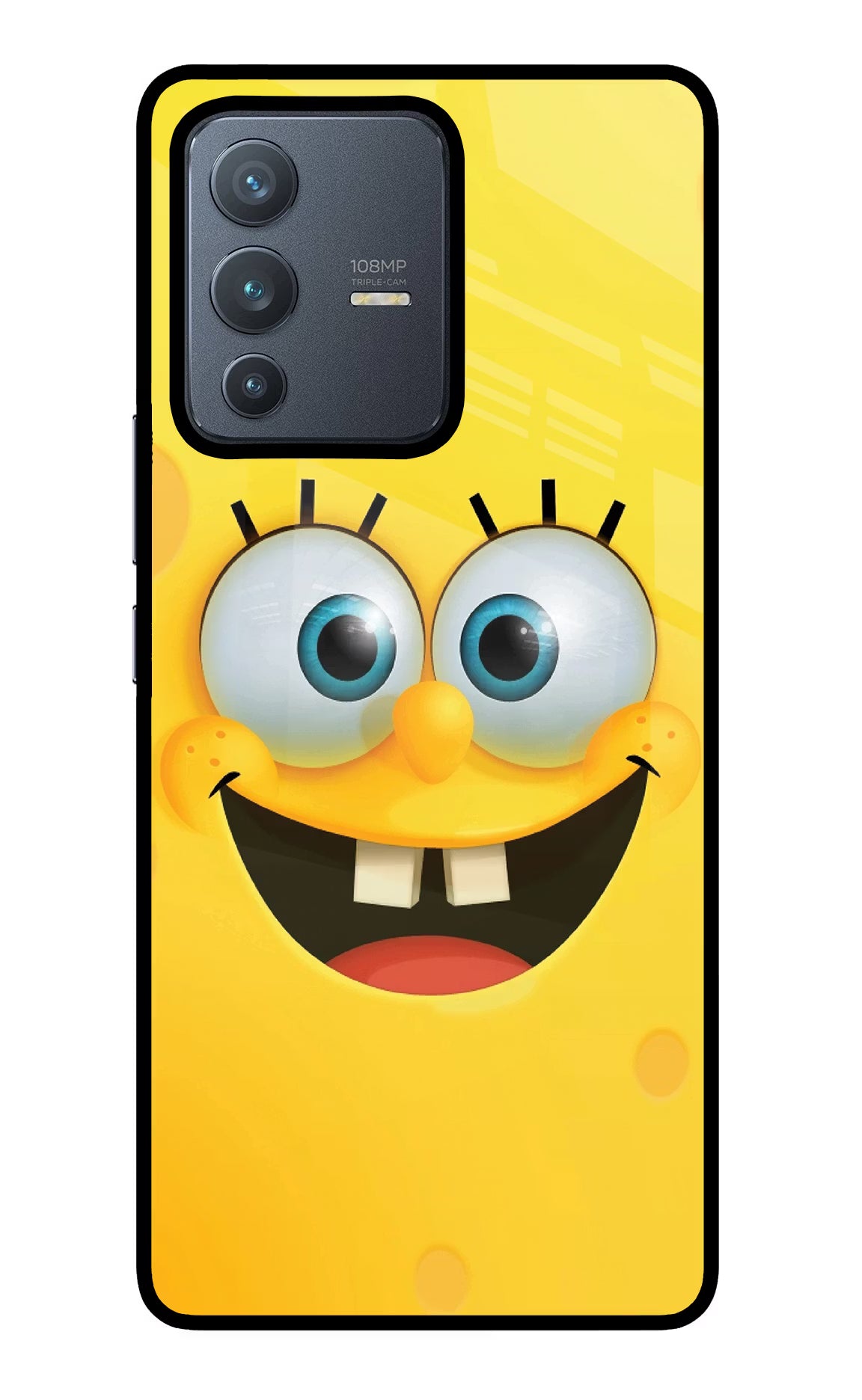 Sponge 1 Vivo V23 Pro 5G Glass Case Back Cover by Casekaro