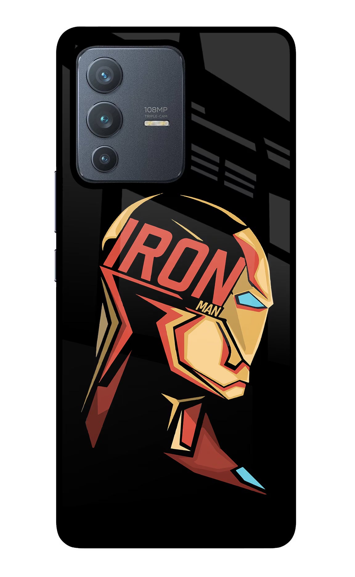 IronMan Vivo V23 Pro 5G Glass Case Back Cover by Casekaro