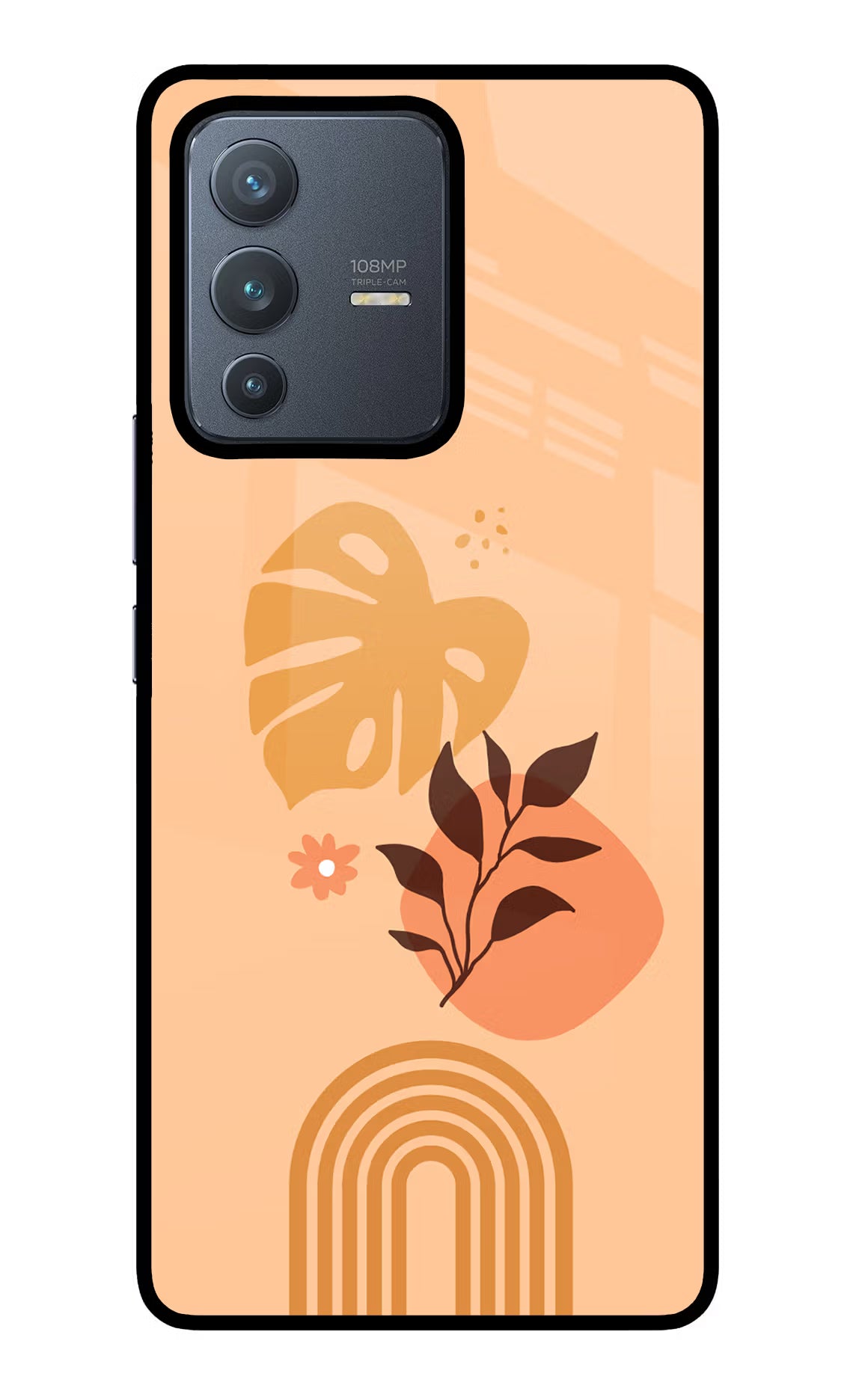 Bohemian Art Vivo V23 Pro 5G Glass Case Back Cover by Casekaro