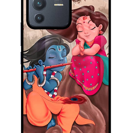 Radhe Krishna Vivo V23 Pro 5G Glass Case