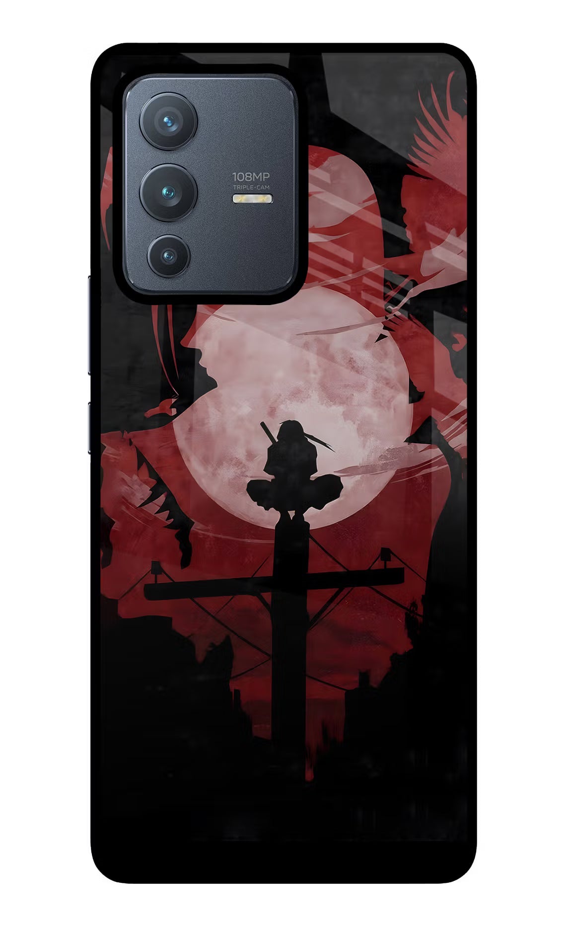 Naruto Anime Vivo V23 Pro 5G Glass Case Back Cover by Casekaro