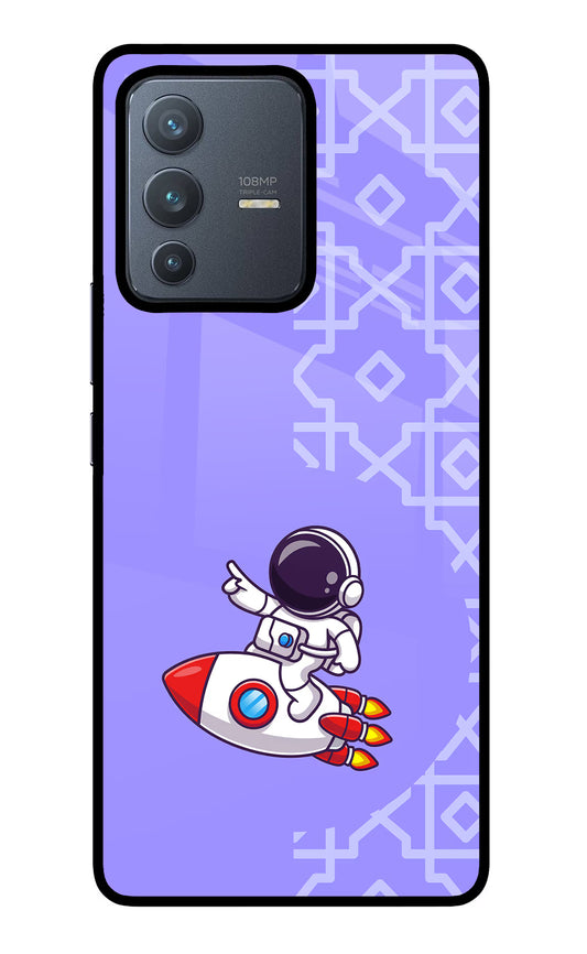 Cute Astronaut Vivo V23 Pro 5G Glass Case