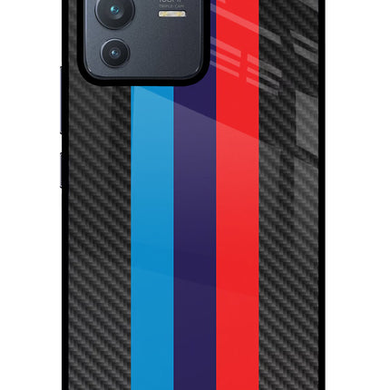 BMW Stripes Pattern Vivo V23 Pro 5G Glass Case