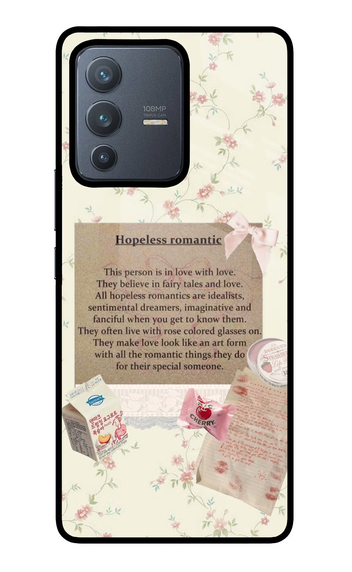 Hopeless Romantic Vivo V23 Pro 5G Glass Case