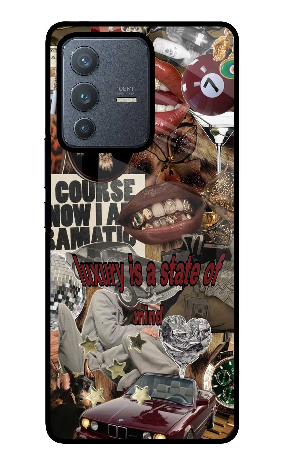 Luxury Vivo V23 Pro 5G Glass Case