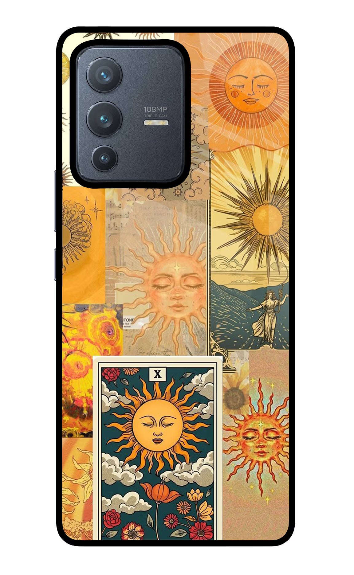 Sun Vivo V23 Pro 5G Glass Case Back Cover by Casekaro