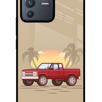 Desert Classic Drive Vivo V23 Pro 5G Glass Case