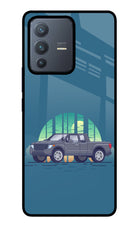 Retro Garage Vibe Vivo V23 Pro 5G Glass Case