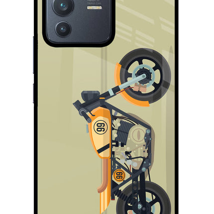 Vertical Speedster Vivo V23 Pro 5G Glass Case