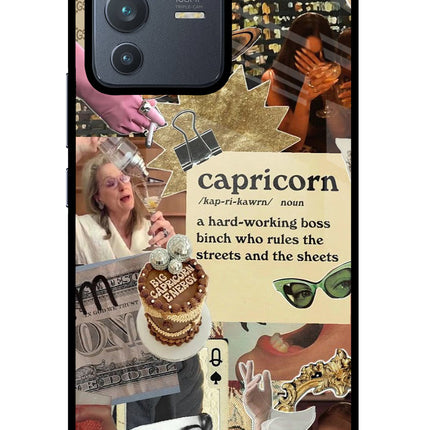Capricorn Zodiac Vivo V23 Pro 5G Glass Case