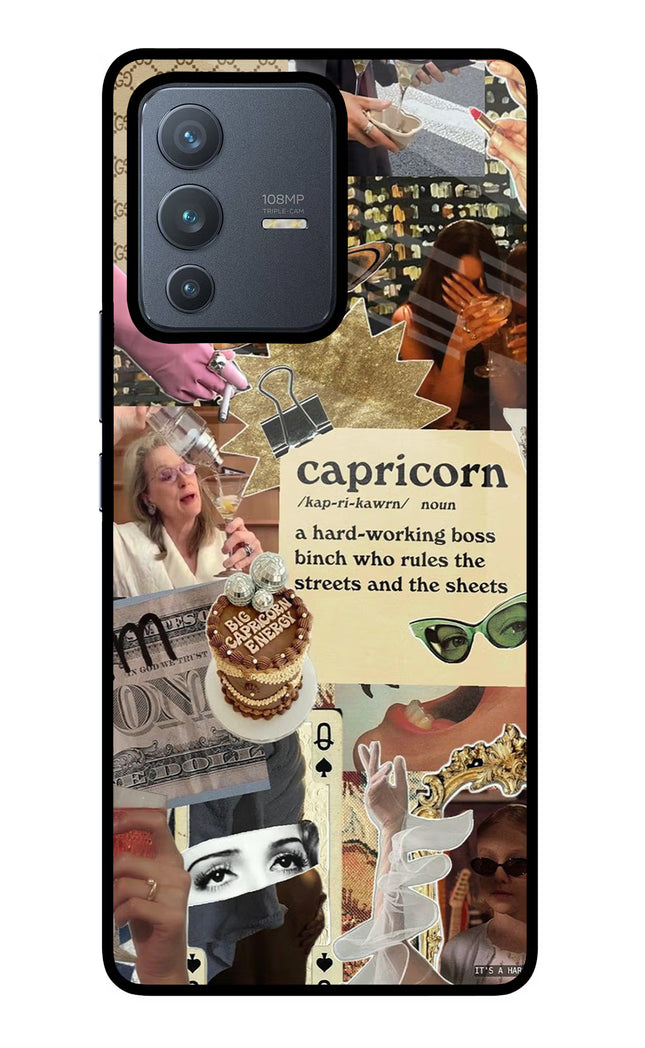 Capricorn Zodiac Vivo V23 Pro 5G Glass Case