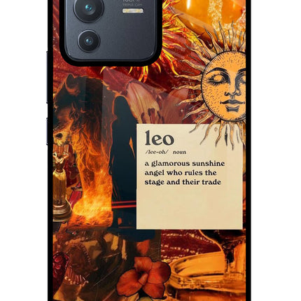 Leo Zodiac Vivo V23 Pro 5G Glass Case