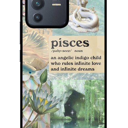 Pisces Zodiac Vivo V23 Pro 5G Glass Case