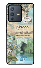 Pisces Zodiac Vivo V23 Pro 5G Glass Case