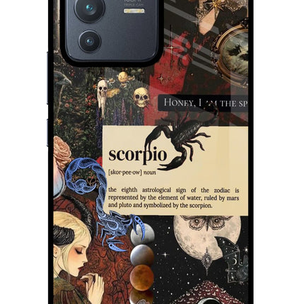 Scorpio Zodiac Vivo V23 Pro 5G Glass Case