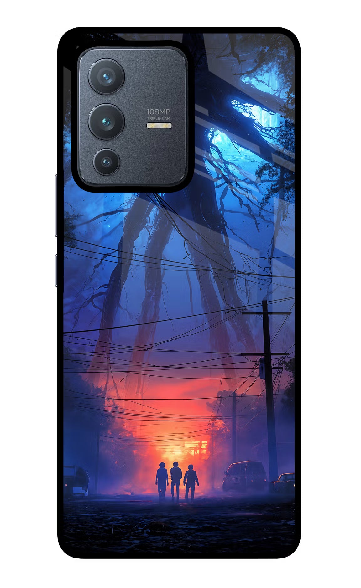 Ordinary Things Shadow Vivo V23 Pro 5G Glass Case Back Cover by Casekaro