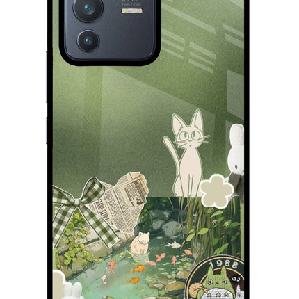 Aesthetic anime Vivo V23 Pro 5G Glass Case