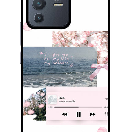 Wave to earth Vivo V23 Pro 5G Glass Case