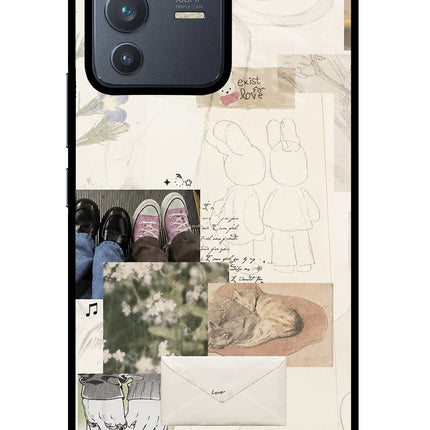 Soft Aesthetic Vivo V23 Pro 5G Glass Case