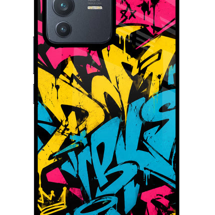Graffiti Vibe Vivo V23 Pro 5G Glass Case