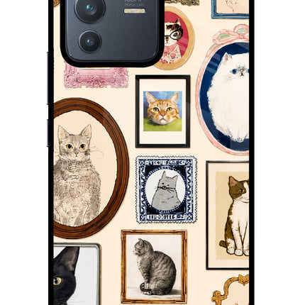 Mirror Cats Vivo V23 Pro 5G Glass Case