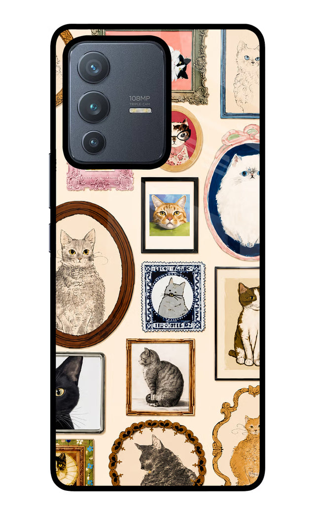 Mirror Cats Vivo V23 Pro 5G Glass Case