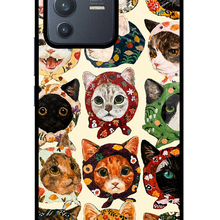 Cool Cat Vivo V23 Pro 5G Glass Case