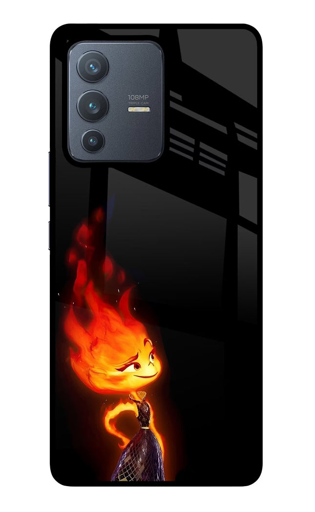 Ember Flame Vivo V23 Pro 5G Glass Case