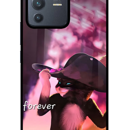 Forever Cat Vivo V23 Pro 5G Glass Case