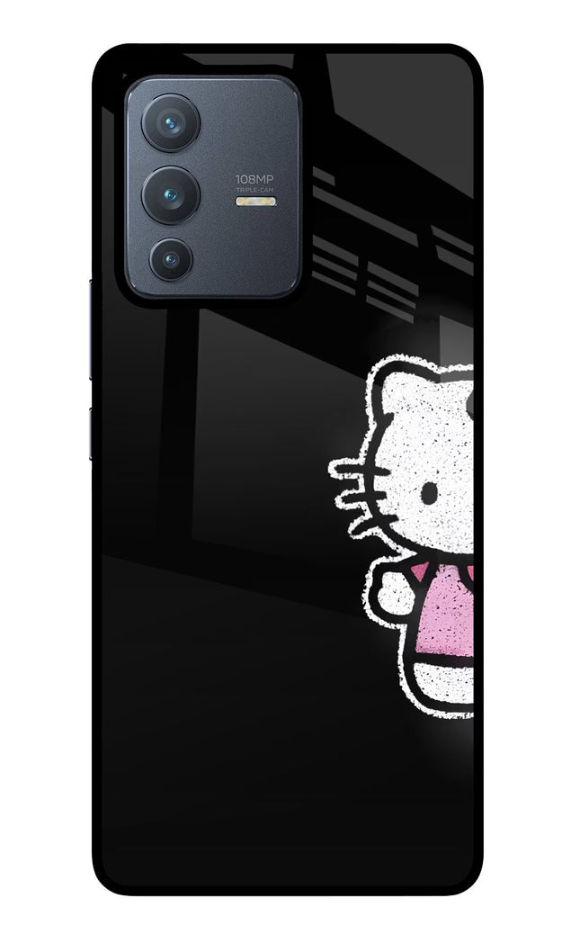 Kitty Charm Vivo V23 Pro 5G Glass Case