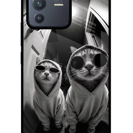 Hood Cats Vivo V23 Pro 5G Glass Case
