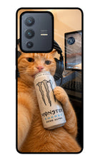 Gamer Cat Energy Vivo V23 Pro 5G Glass Case