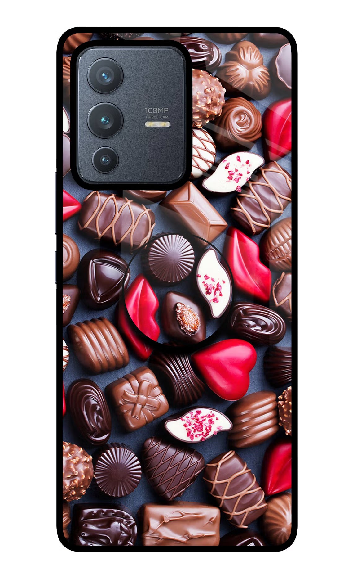 Chocolates Vivo V23 Pro 5G Pop Case by Casekaro