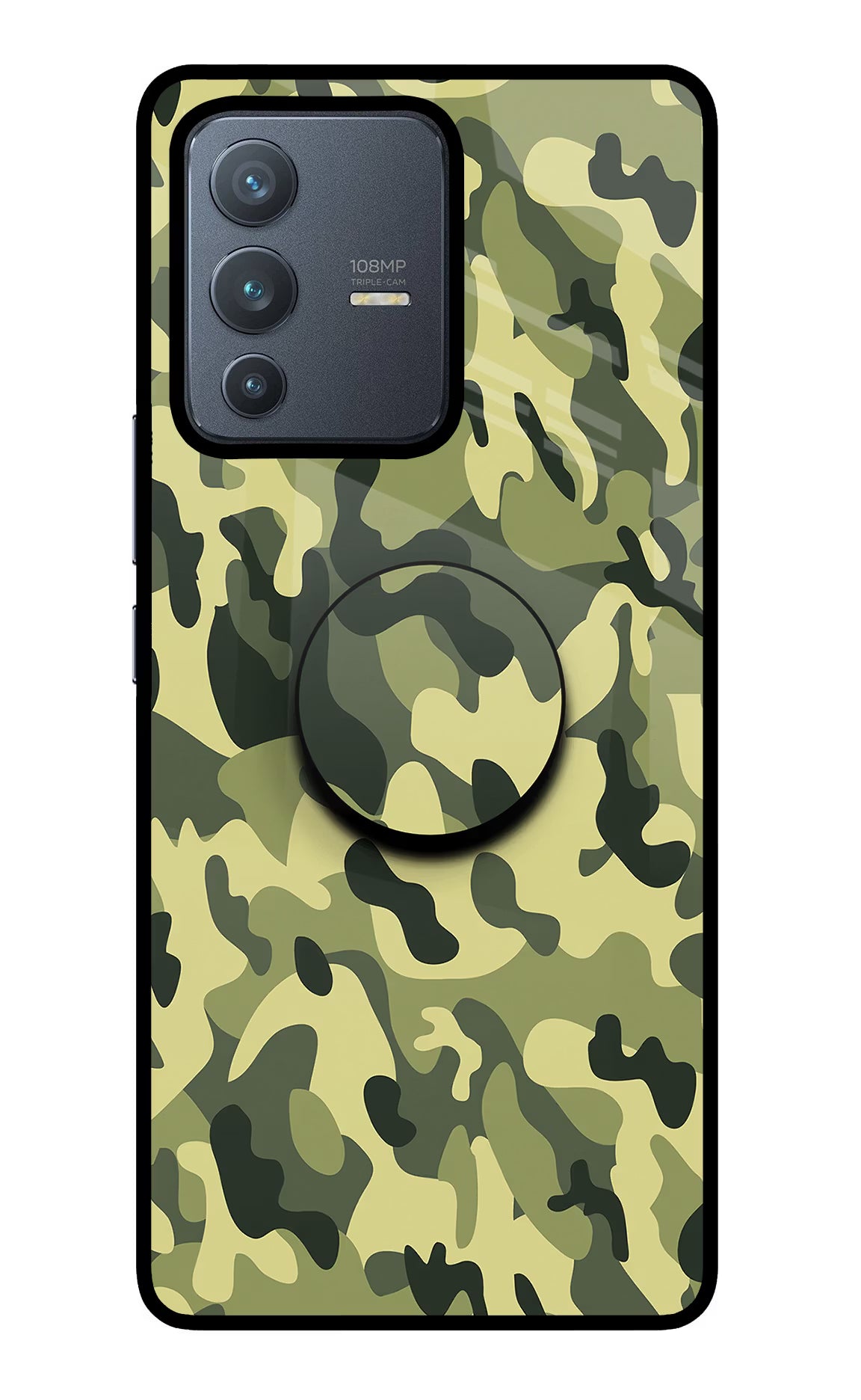 Camouflage Vivo V23 Pro 5G Pop Case by Casekaro